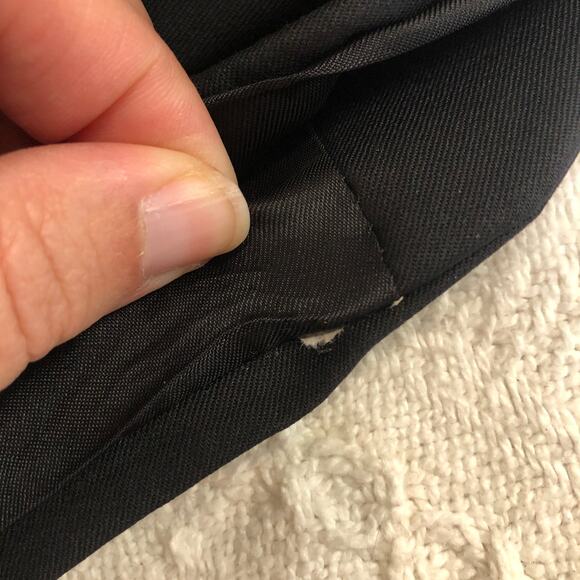 VTG 90s Ralph Lauren Green Label Wool Cashmere Suit 42R Classic Fit Black Canada - Picture 13 of 14